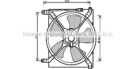 AVA QUALITY COOLING Вентилятор, охлаждение двигателя DW7518